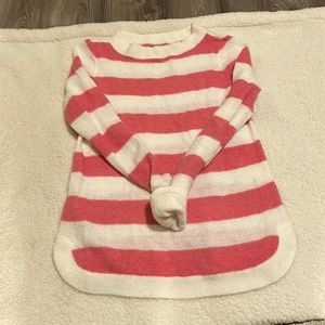 Loft pink striped sweater